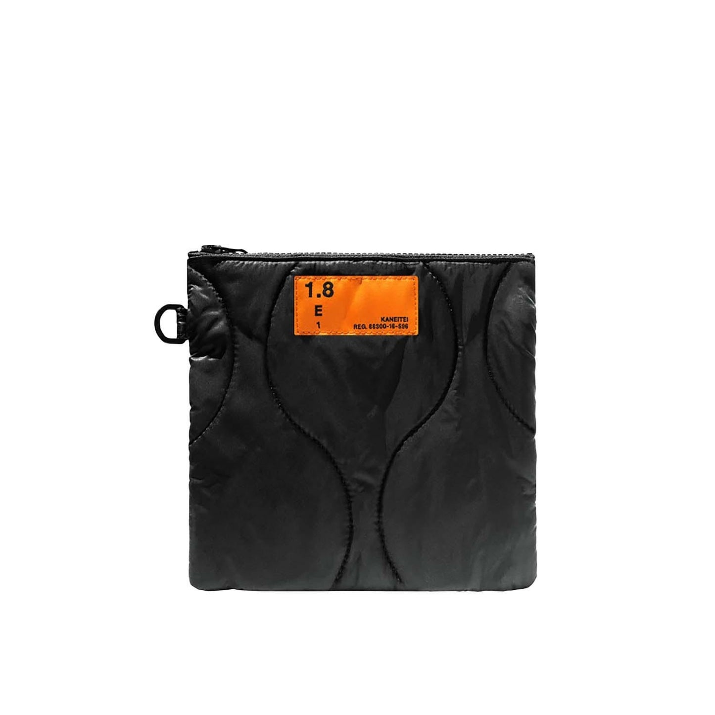 KANEITEI QUILTED FLAT POUCH M BLACK